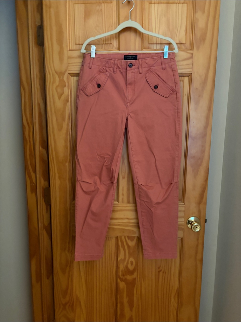 Banana Republic Dusty Rose (light coral) Straight-Leg ankle length Pants size 6